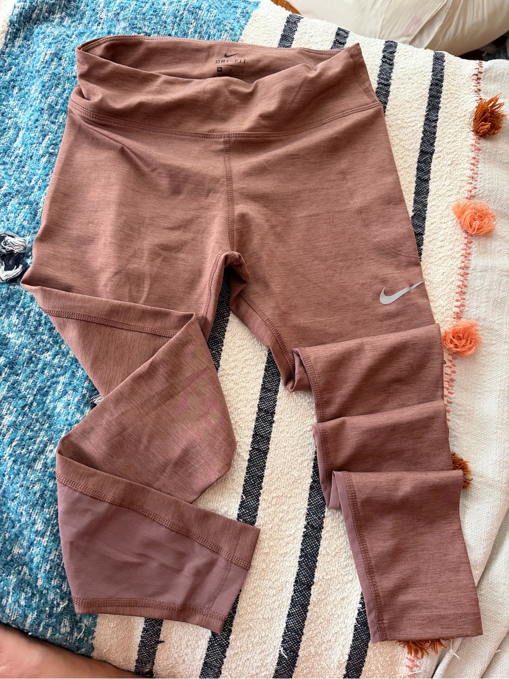 Nike Dusty Rose Brown Dri-FIT Leggings